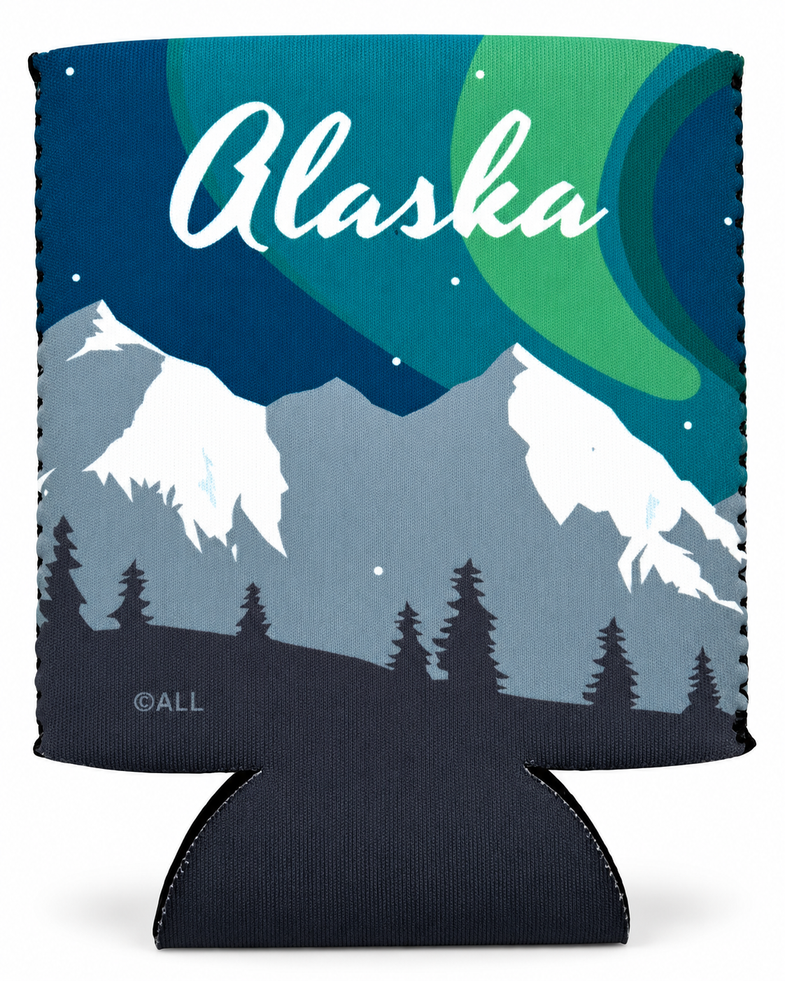 Alaska Aurora Koozie