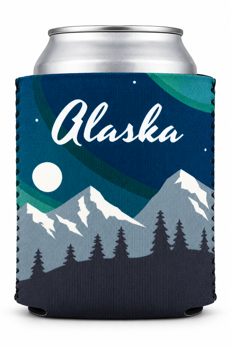 Alaska Aurora Koozie