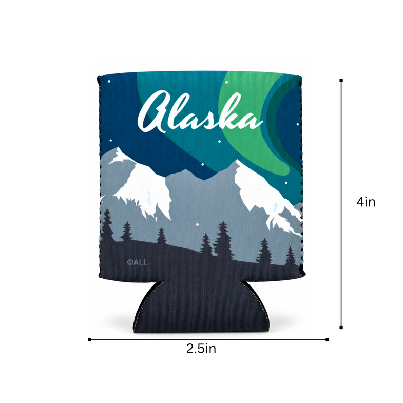 Alaska Aurora Koozie