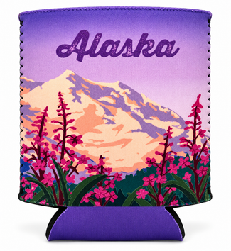 Alaska Fireweed Koozie