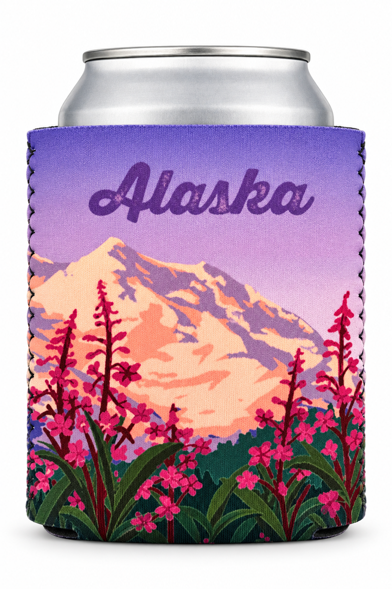 Alaska Fireweed Koozie