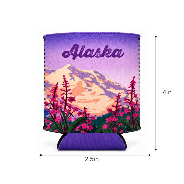 Alaska Fireweed Koozie