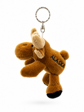 Alaska Moose Plush Keyring
