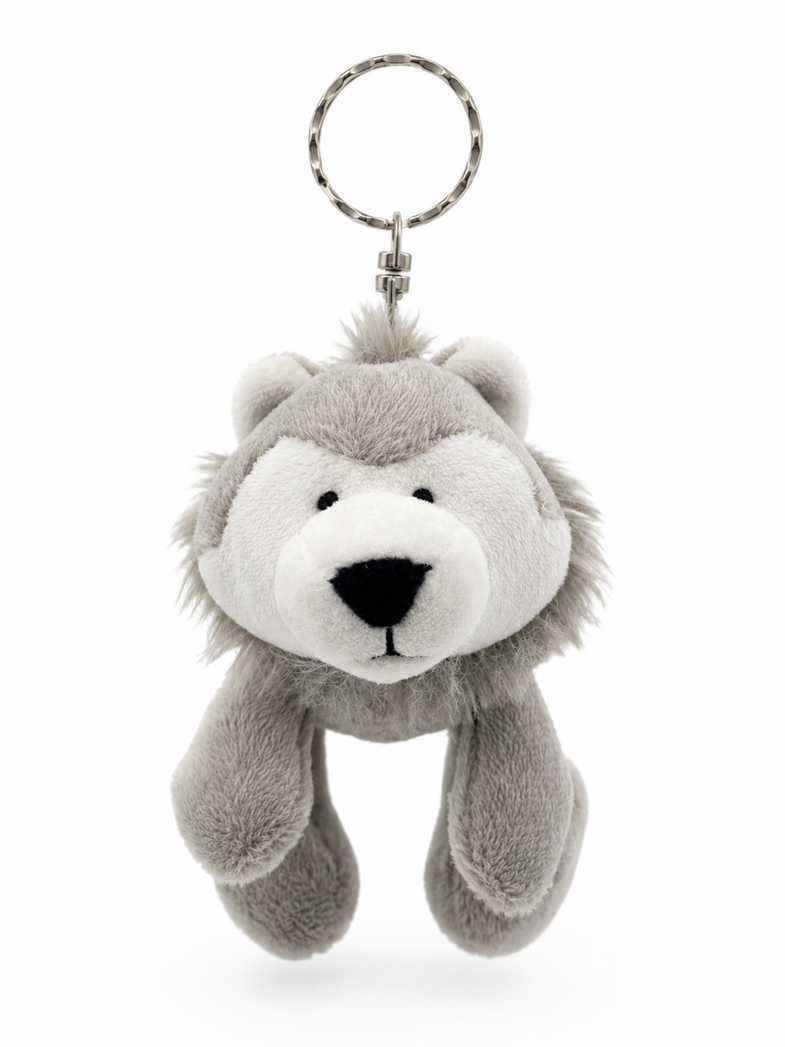Alaska Wolf Plush Keyring