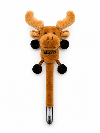 Alaska Moose Plush Pen