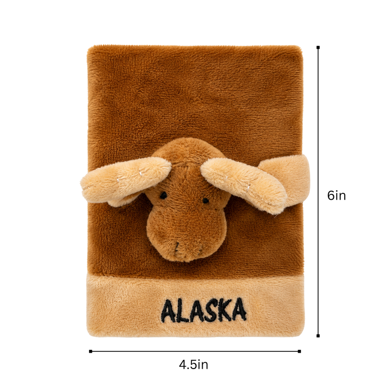 Alaska Moose Plush Notebook