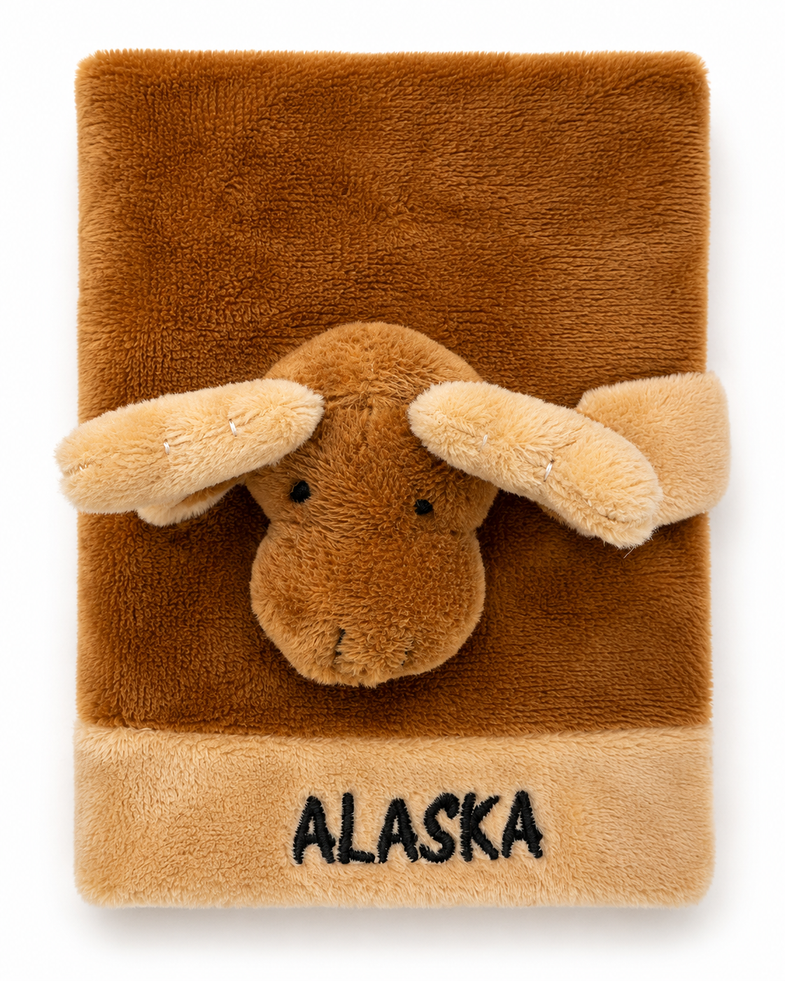 Alaska Moose Plush Notebook