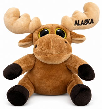 Alaska Big Eye Moose Plush 6"