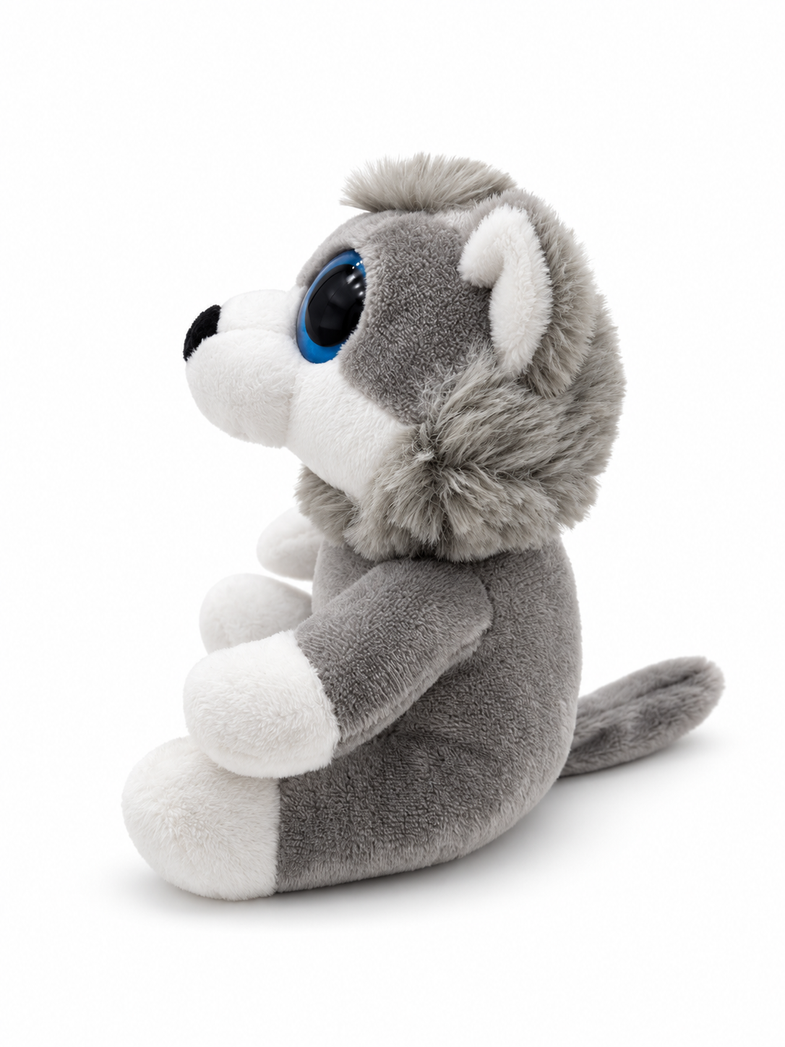 Alaska Big Eye Wolf Plush 6"