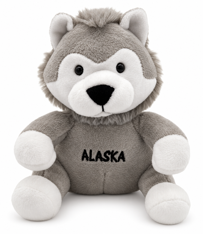 Alaska Wolf Plush 6"