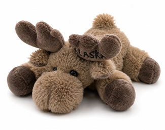 Alaska Laying Moose Plush