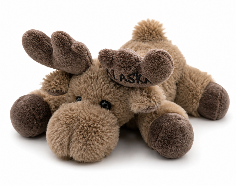 Alaska Laying Moose Plush