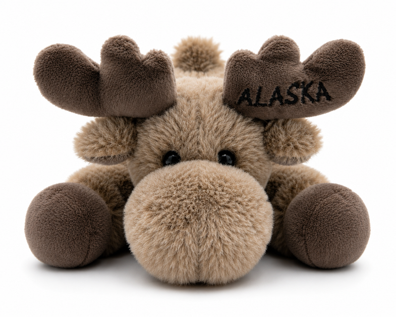 Alaska Laying Moose Plush