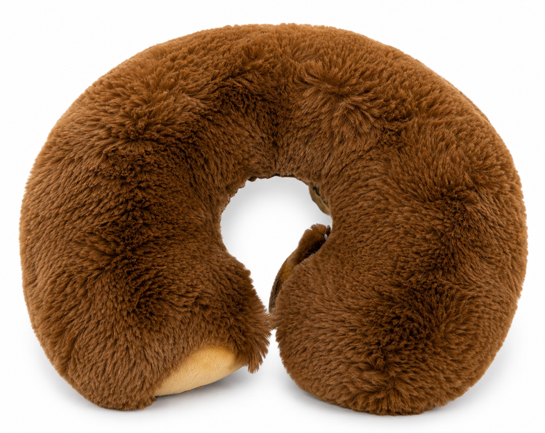 Alaska Brown Bear Plush Neck Pillow