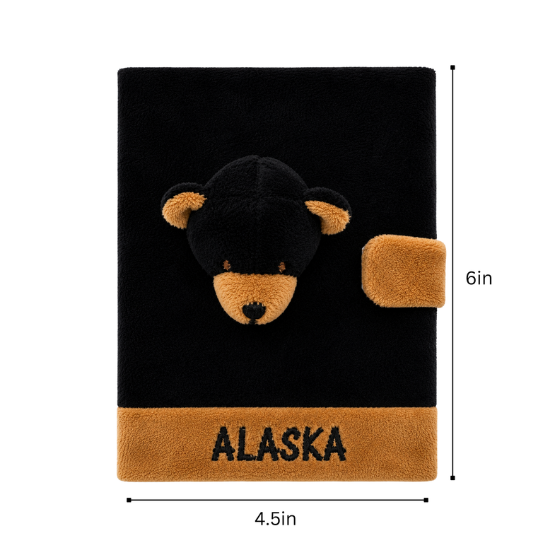 Alaska Bear Plush Notebook