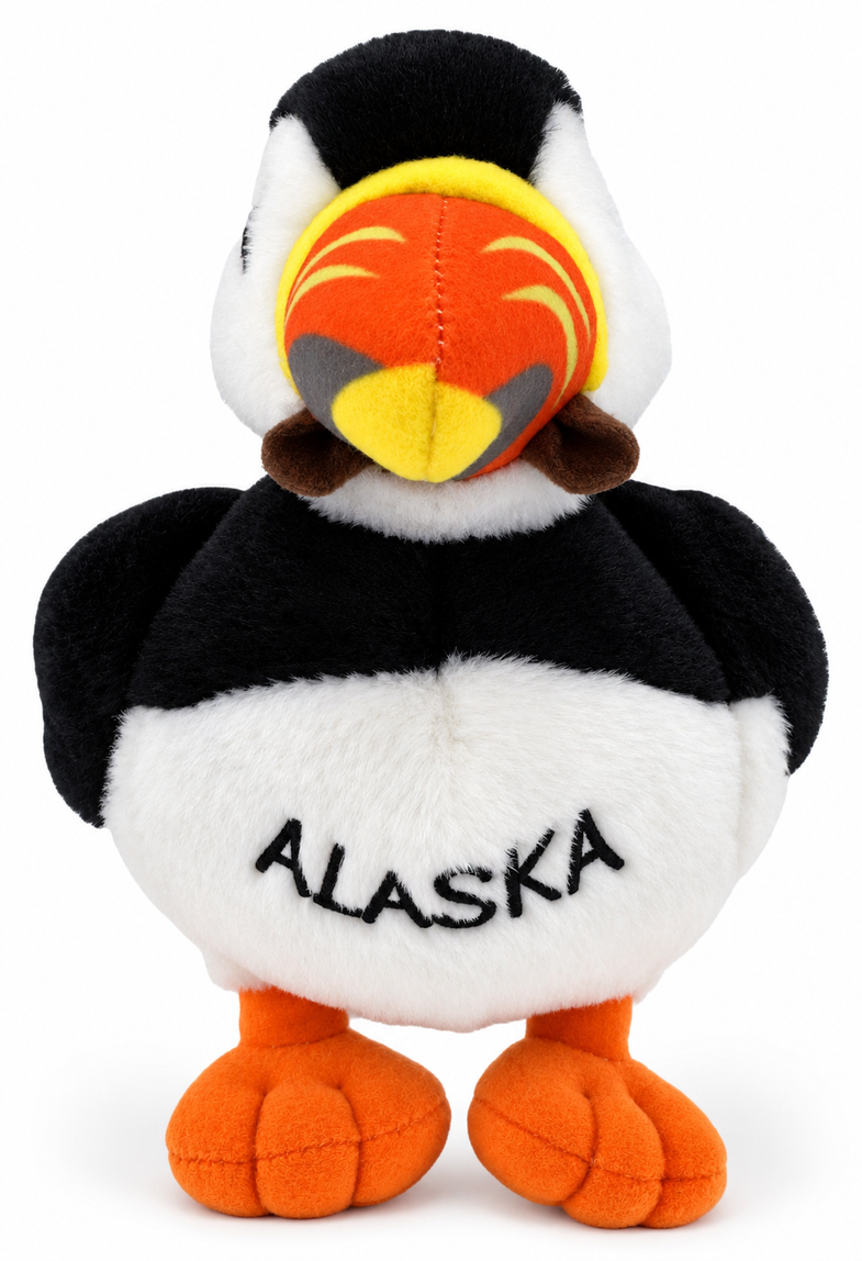 Alaska Puffin Plush 8"