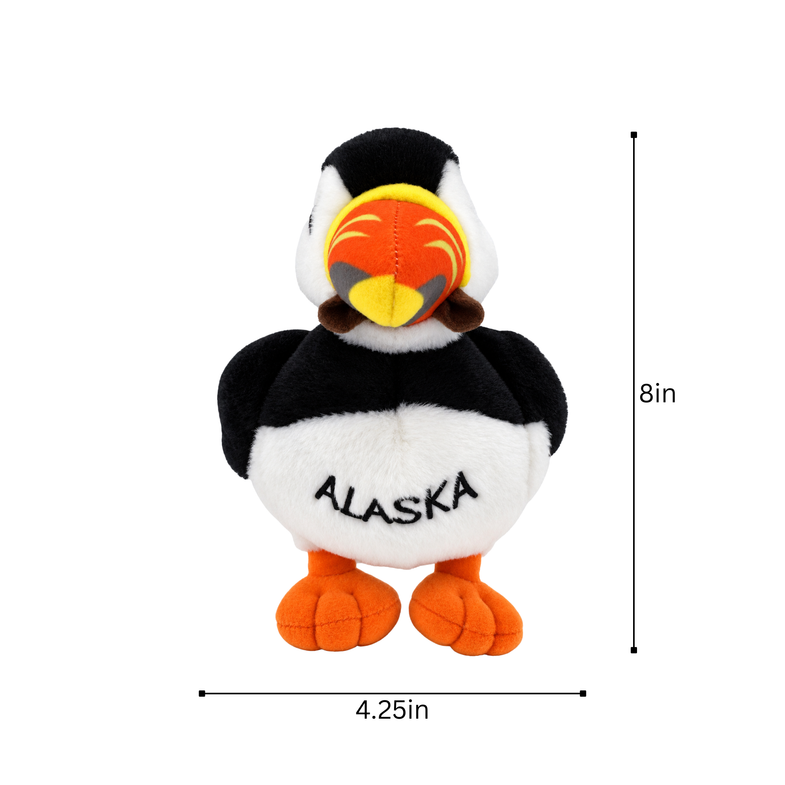 Alaska Puffin Plush 8"