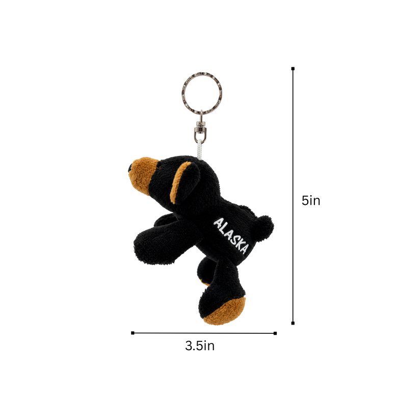 Alaska Bear Plush Keyring