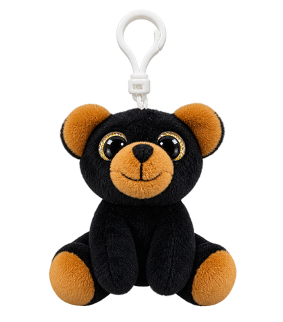 Alaska Black Bear Plush Backpack Clip