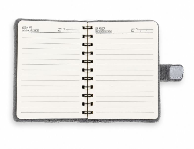 Alaska Wolf Plush Notebook
