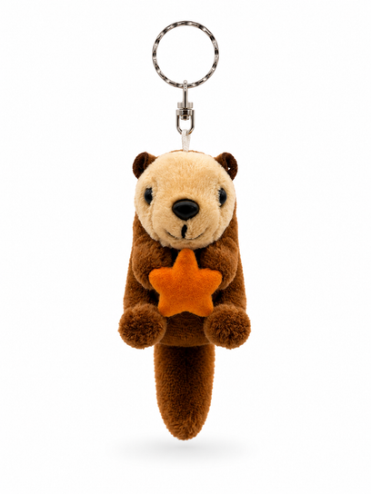 Alaska Sea Otter Plush Keyring