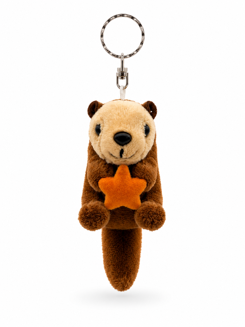 Alaska Sea Otter Plush Keyring