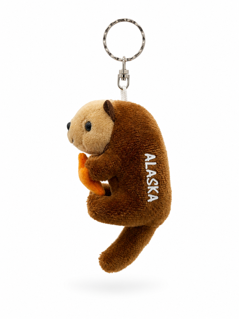 Alaska Sea Otter Plush Keyring