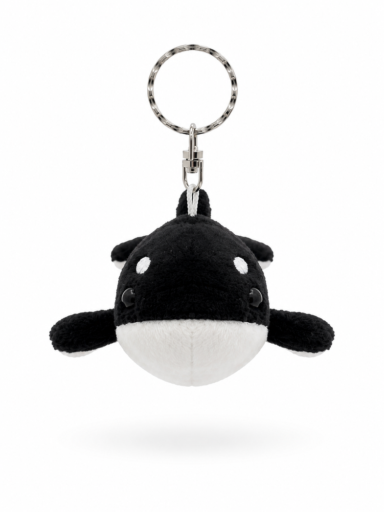 Alaska Orca Plush Keyring