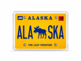 Alaska Moose License Plate Playing Cards