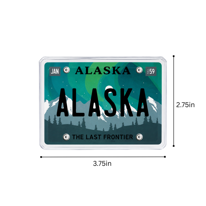 Alaska Aurora License Plate Playing Cards