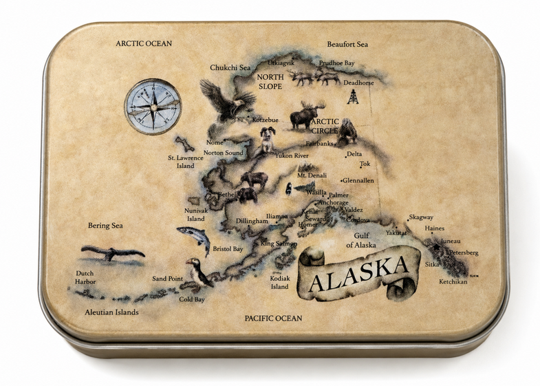 Alaska Map Playing Cards