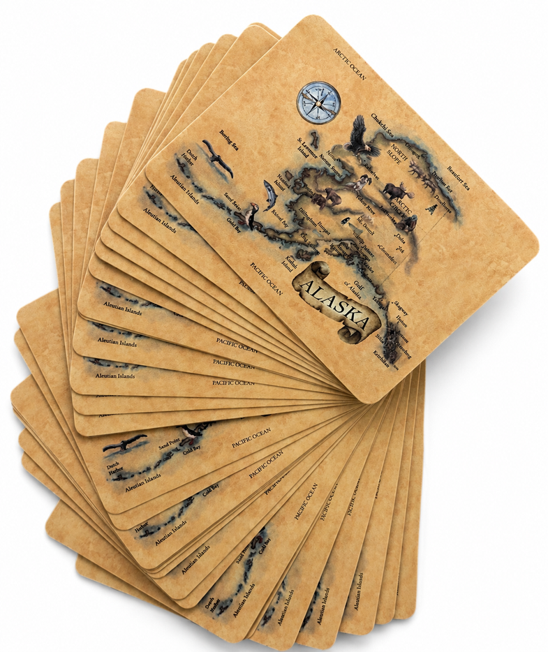Alaska Map Playing Cards
