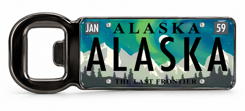 Alaska Aurora Bottle Opener Magnet