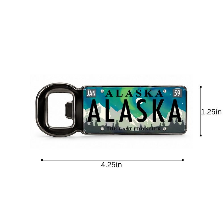 Alaska Aurora Bottle Opener Magnet