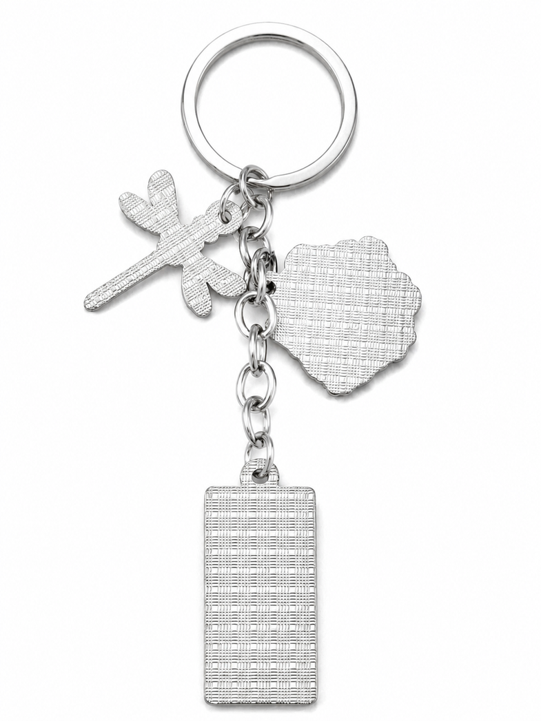 Alaska Fireweed Charm Keyring