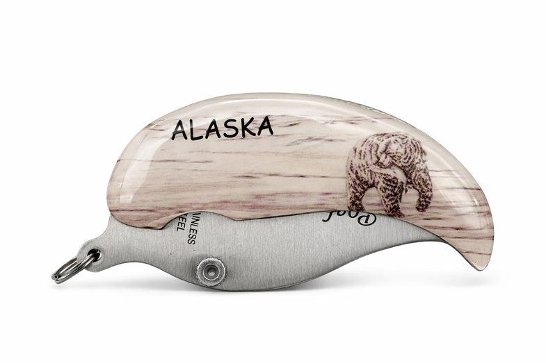 Alaska Scrimshaw Pocket Ulu