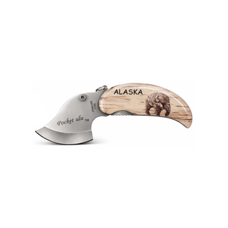 Alaska Scrimshaw Pocket Ulu