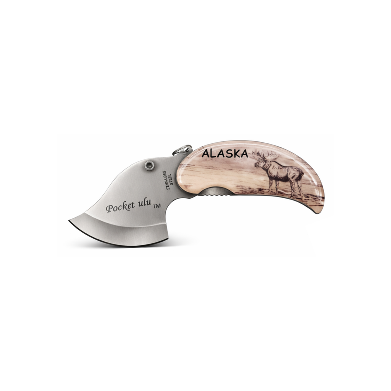Alaska Scrimshaw Pocket Ulu