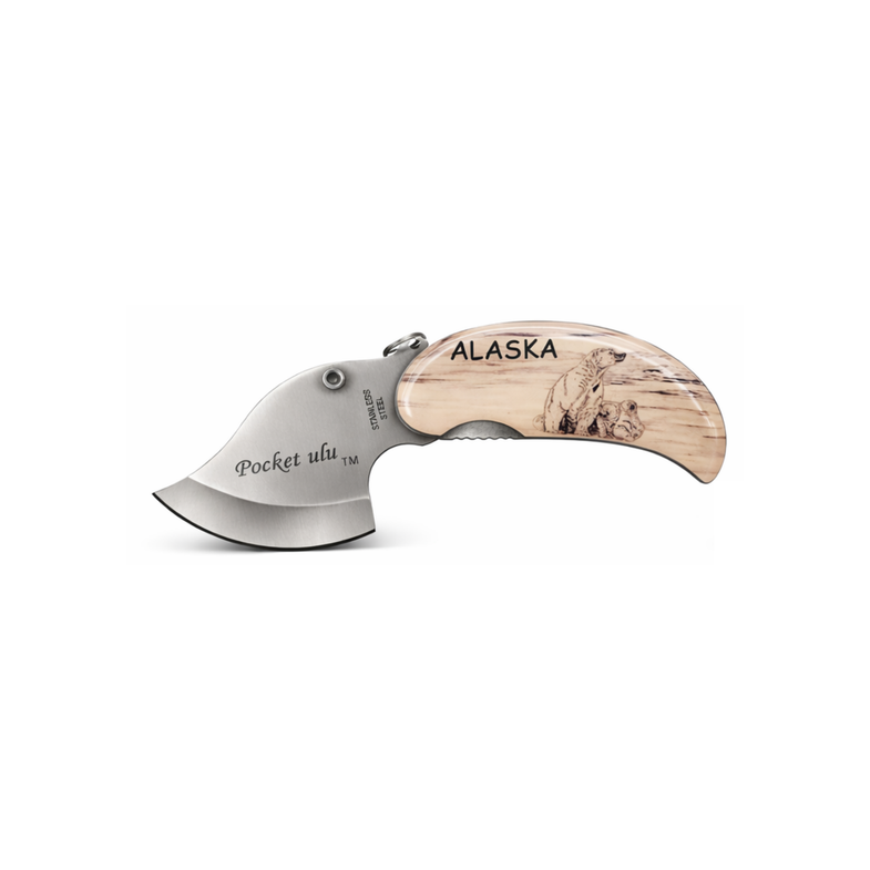 Alaska Scrimshaw Pocket Ulu