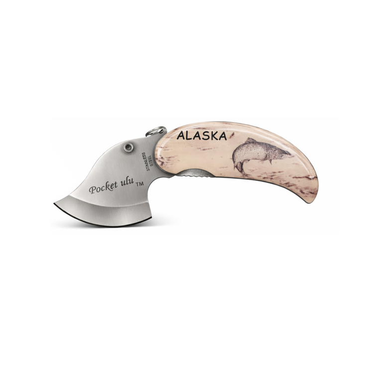 Alaska Scrimshaw Pocket Ulu
