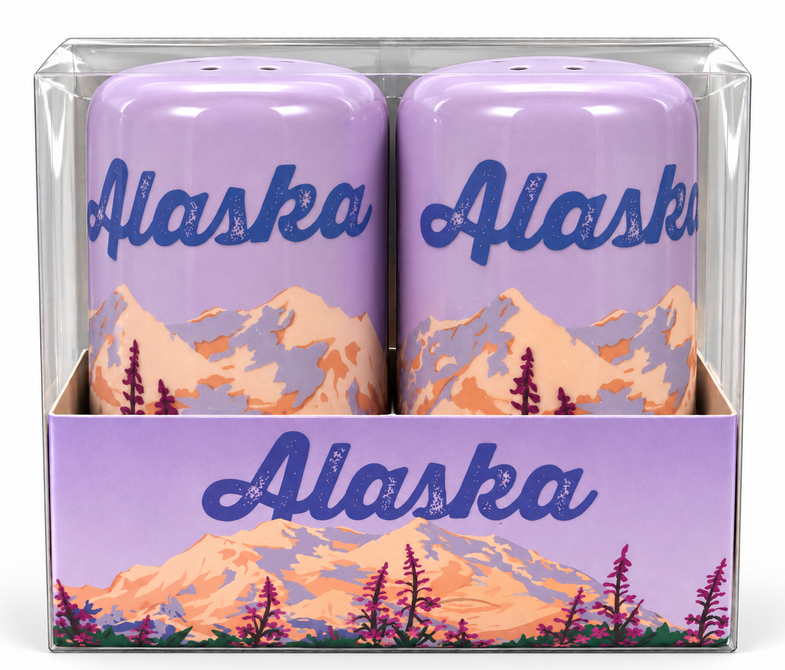 Alaska Fireweed Salt & Pepper Shakers