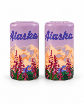 Alaska Fireweed Salt & Pepper Shakers