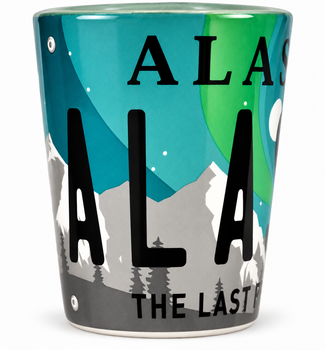 Alaska Aurora Ceramic Shot Glass