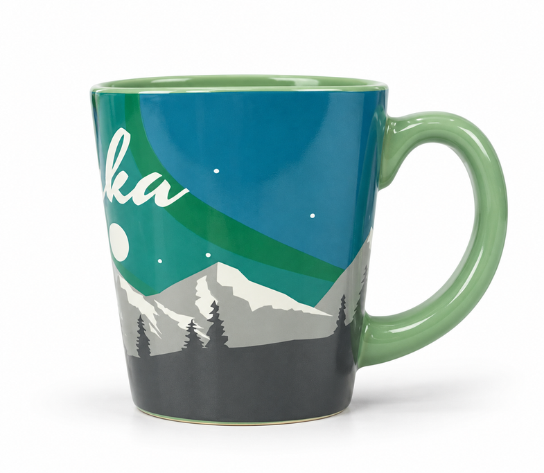 Alaska Aurora V-Shape Mug 13oz
