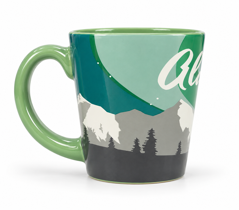 Alaska Aurora V-Shape Mug 13oz