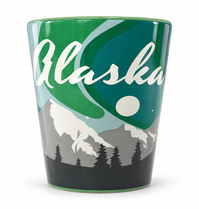 Alaska Aurora V-Shape Mug 13oz
