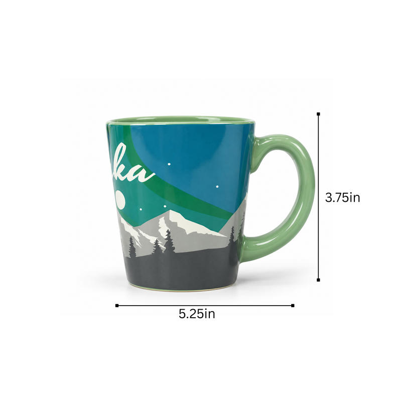 Alaska Aurora V-Shape Mug 13oz