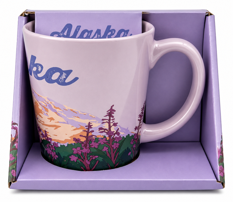 Alaska Fireweed V-Shape Mug 13oz