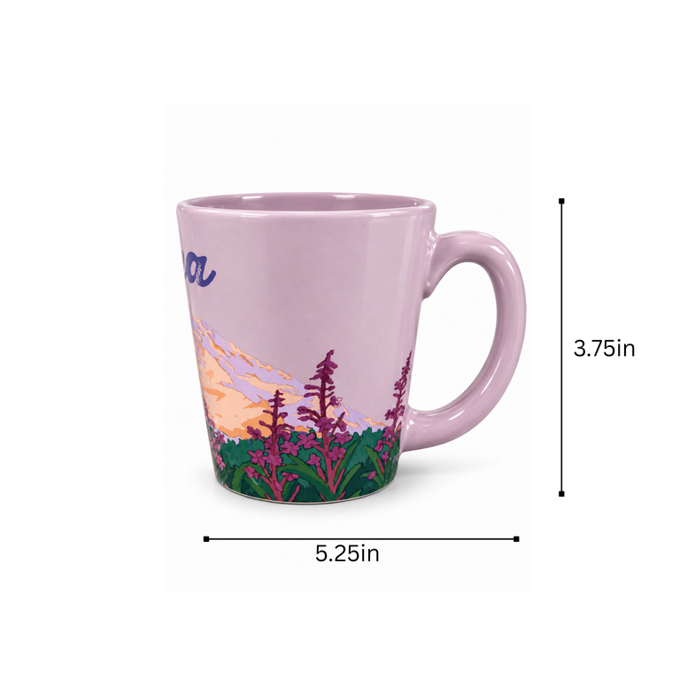 Alaska Fireweed V-Shape Mug 13oz