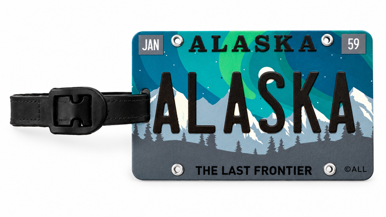 Alaska Aurora Luggage Tag